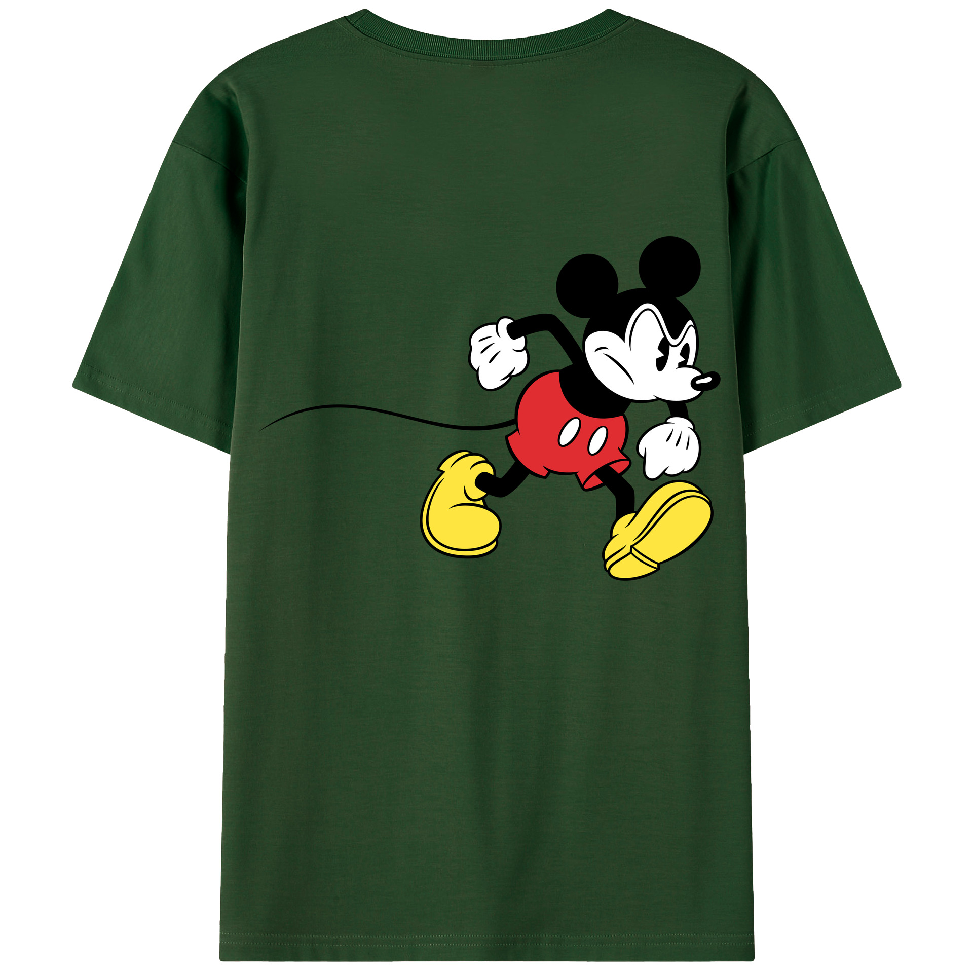 （画像用） ミッキーマウス Mickey Mouse 綿100％半袖Tシャツ（背面プリント）